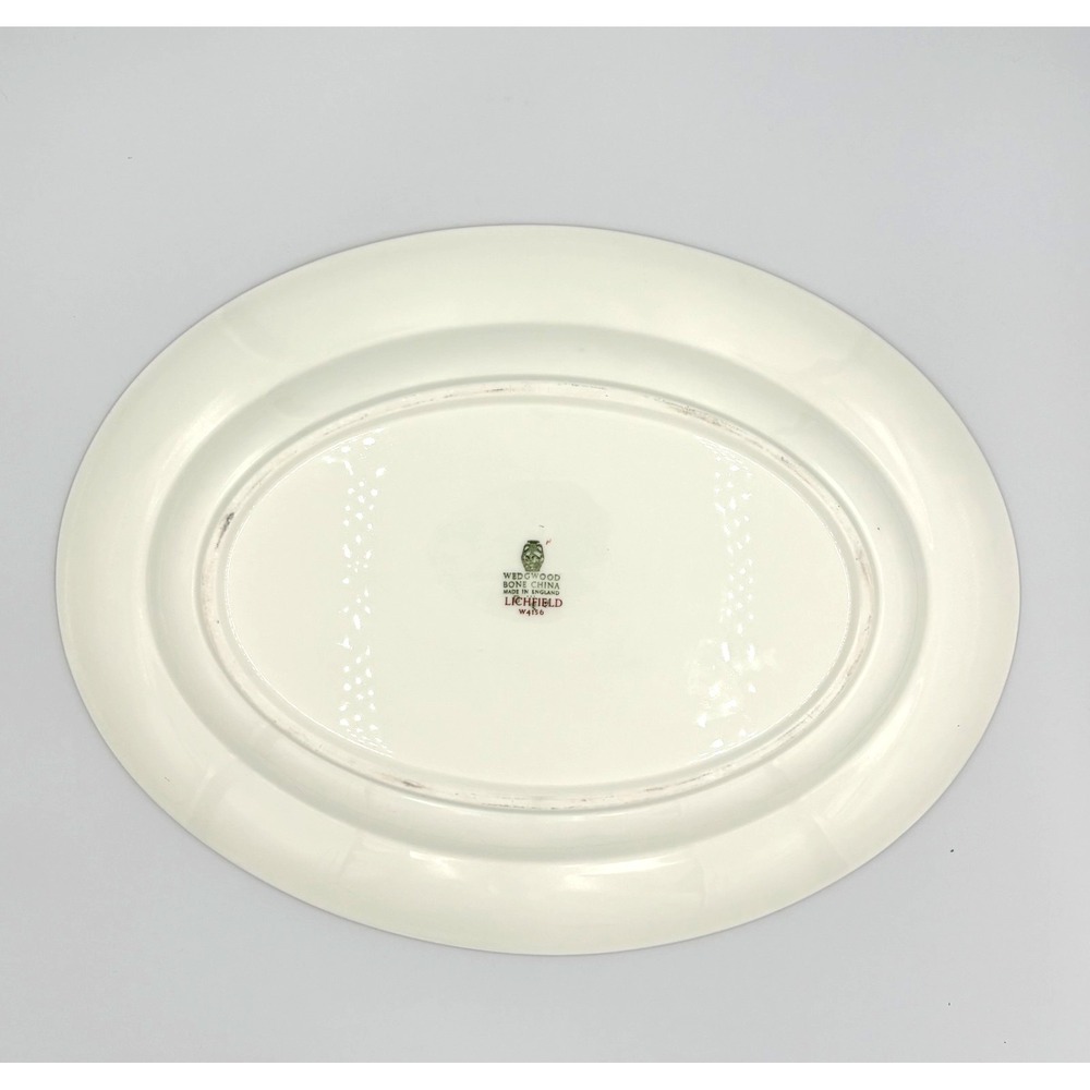 Vintage Wedgwood Lichfield 15 in Serving Platter English Bone China Floral - Picture 5 of 6